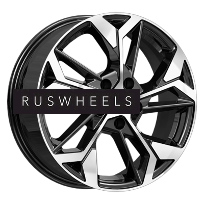 Диски КИК 6,5x17/5x114,3 ET50 D54,1 КС1062 Алмаз черный