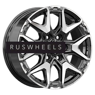Диски КИК 7,5x18/6x139,7 ET36 D100,1 Гангут (КС1176) Алмаз черный Диски КИК 7,5x18/6x139,7 ET36 D100,1 Гангут (КС1176) Алмаз черный