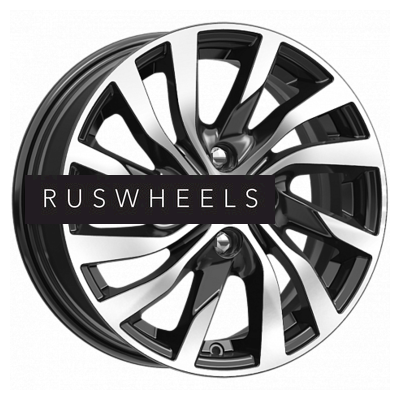 Диски КИК 6x15/4x100 ET50 D60,1 Lada Vesta (КС882) Алмаз черный