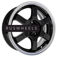 Диски СКАД 6x15/4x98 ET38 D58,6 Киото (КЛ249) Антрацит-алмаз (АРС 014 black)