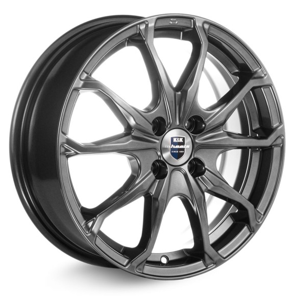 Диски КиК  Brent (КС733)  6,0\R16 4*108 ET47,5  d63,35  Дарк платинум  [73485]