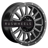 Диски LS 8,5x17/6x139,7 ET25 D106,1 1347 BKS+SSF (конус, Колпак+лого)