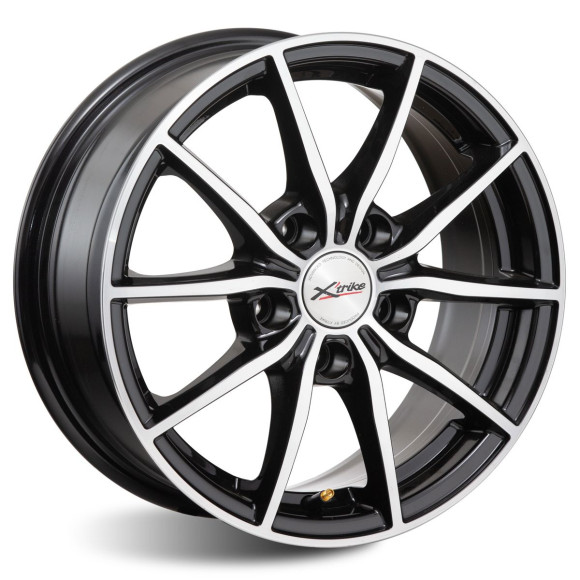 Диски Xtrike 6.5\R15 5*114.3 ET40 d66.1 BK/FP Диски Xtrike 6.5\R15 5*114.3 ET40 d66.1 BK/FP