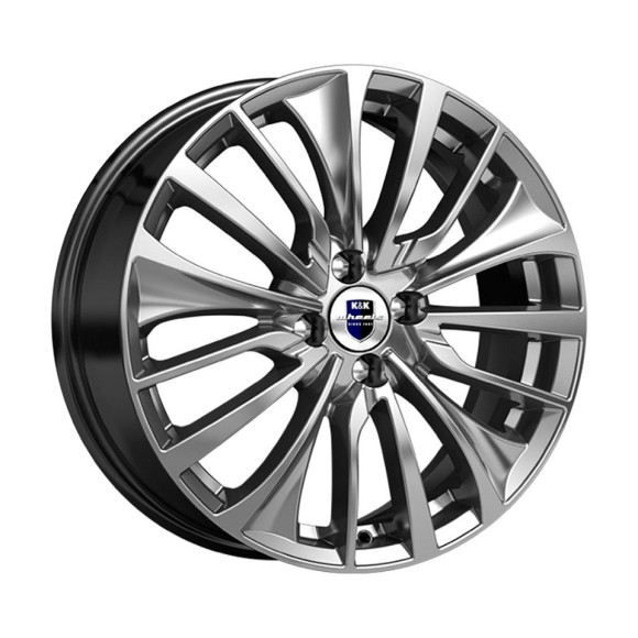 Диски КиК 6.5\R17 4*100 ET37 d67.1 Дарк платинум Диски КиК 6.5\R17 4*100 ET37 d67.1 Дарк платинум