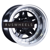 Диски LS 10x16/5x139,7 ET-44 D108,1 878 BKL (конус, Колпак+лого)