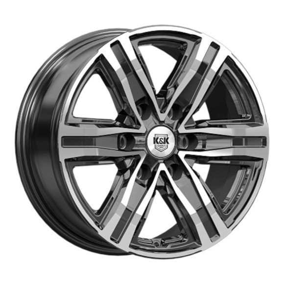 Диски КиК 7.5\R17 6*139.7 ET38 d67.1 Алмаз черный Диски КиК 7.5\R17 6*139.7 ET38 d67.1 Алмаз черный
