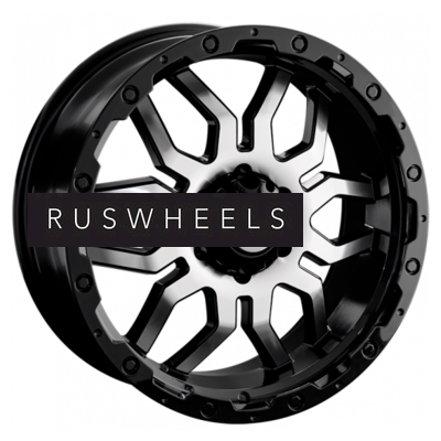 Диски LS 7x16/5x139,7 ET5 D108,1 1285 BKF (конус, Колпак+лого)