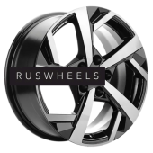 Диски Khomen Wheels 7x17/5x114,3 ET37 D66,5 KHW1712 (Jolion) Black-FP (сфера)