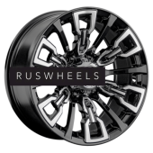 Диски LS 8x17/6x139,7 ET-15 D106,1 1363 BKF (конус, Колпак+лого)