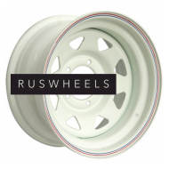 Диски Off-Road Wheels 8x16/5x139,7 ET-19 D110 УАЗ (треуг. мелкий) Белый