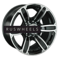 Диски LS 8x17/6x139,7 ET10 D107,1 766 BKF (конус, Колпак+лого)