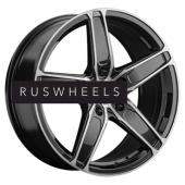 Диски LS 8x18/5x130 ET45 D71,6 1337 BKF (конус)