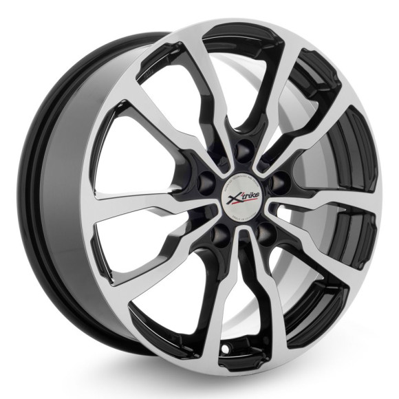 Диски Xtrike 6.5\R16 5*114.3 ET45 d60.1 BK/FP Диски Xtrike 6.5\R16 5*114.3 ET45 d60.1 BK/FP