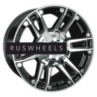 Диски LS 8x17/6x139,7 ET30 D100,1 558 BKF (конус, Колпак+лого)