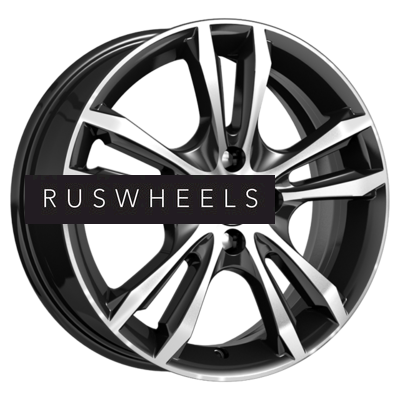 Диски K&K 6x16/4x100 ET41 D60,1 Samara-оригинал (КС866) Алмаз черный SK