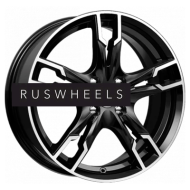 Диски КИК 7x17/5x105 ET40 D56,6 Солар (КС875) Алмаз черный SK