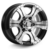 Диски КиК 7,0\R15 6*139.7 ET-5 d108.5 Алмаз черный Диски КиК 7,0\R15 6*139.7 ET-5 d108.5 Алмаз черный
