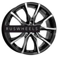 Диски КИК 7,5x17/5x105 ET38 D56,6 Твист (КС697М) Алмаз черный