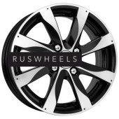 Диски КИК 6x15/4x100 ET45 D67,1 Джемини (КС617) Алмаз черный