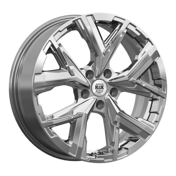 Диски КиК 6.5\R18 5*114.3 ET40 d66.6 Дарк платинум Диски КиК 6.5\R18 5*114.3 ET40 d66.6 Дарк платинум