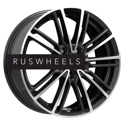 Диски КИК 7x17/4x100 ET45 D67,1 Эрфурт (КС903) Алмаз черный