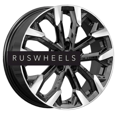 Диски КИК 6,5x17/5x108 ET43 D65,1 Морейн (КС1046) Алмаз черный Диски КИК 6,5x17/5x108 ET43 D65,1 Морейн (КС1046) Алмаз черный