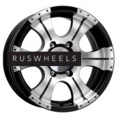 Диски КИК 8x16/6x139,7 ET20 D110,1 Байконур (КС465М) Алмаз черный