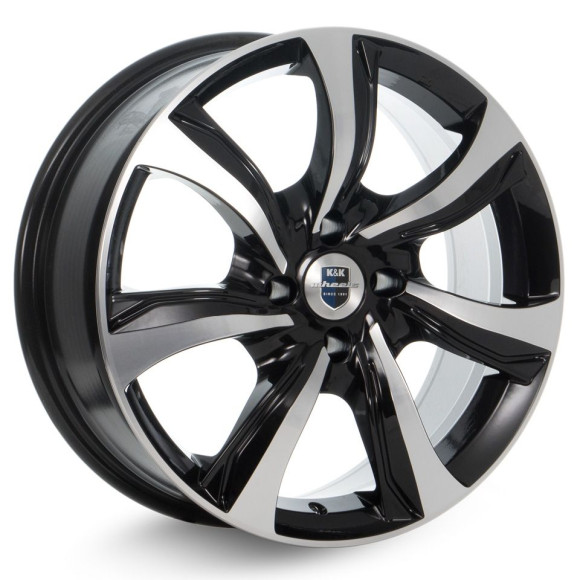 Диски КиК  Либерти (КС654)  7,0\R17 5*100 ET38  d67,1  Алмаз черный  [31172]