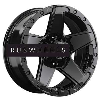 Диски LS 8x17/6x139,7 ET30 D100,1 1284 BK (конус, Колпак+лого)