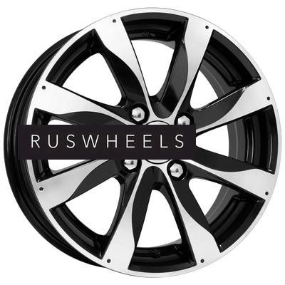 Диски КИК 5,5x14/4x100 ET39 D56,6 Джемини-оригинал (КС480) Алмаз черный