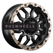 Диски LS 7,5x17/6x139,7 ET38 D67,1 1285 BKS+BZSL (конус, Колпак+лого)