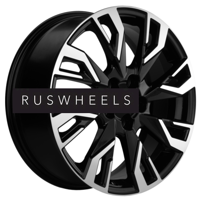 Диски Khomen Wheels 7x18/5x108 ET33 D60,1 KHW1809 (OMODA C5) Black-FP Диски Khomen Wheels 7x18/5x108 ET33 D60,1 KHW1809 (OMODA C5) Black-FP