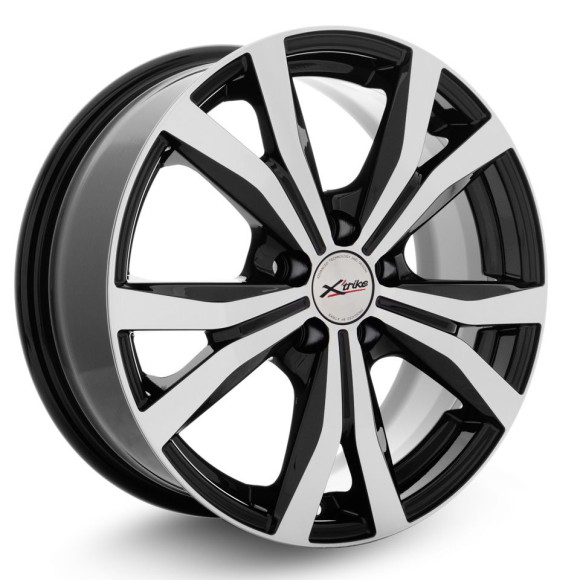Диски Xtrike 6.5\R16 5*114.3 ET45 d60.1 BK/FP Диски Xtrike 6.5\R16 5*114.3 ET45 d60.1 BK/FP