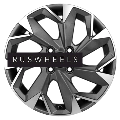 Диски Khomen Wheels 6x15/4x100 ET39 D56,6 KHW1508 (Cobalt) Gray-FP