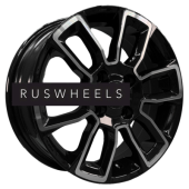 Диски Khomen Wheels 5,5x14/4x100 ET45 D56,1 KHW1406 (Honda Civic) Black-FP
