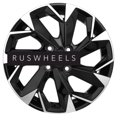 Диски Khomen Wheels 6x15/4x100 ET39 D56,6 KHW1508 (Cobalt) Black-FP