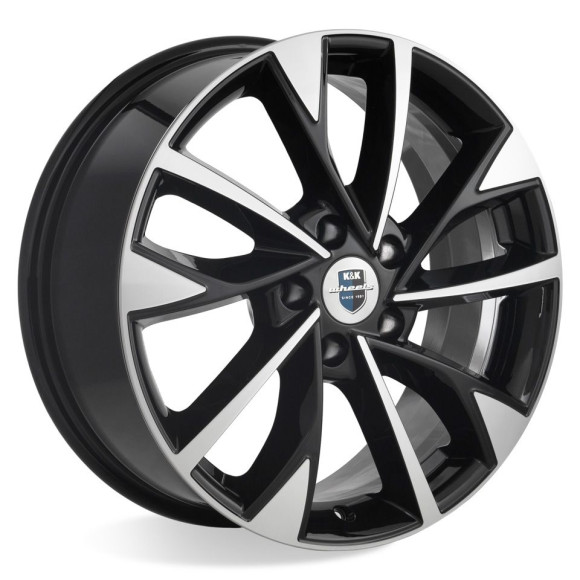 Диски КиК 7,0\R17 5*108 ET45 d63.35 алмаз чёрный Диски КиК 7,0\R17 5*108 ET45 d63.35 алмаз чёрный